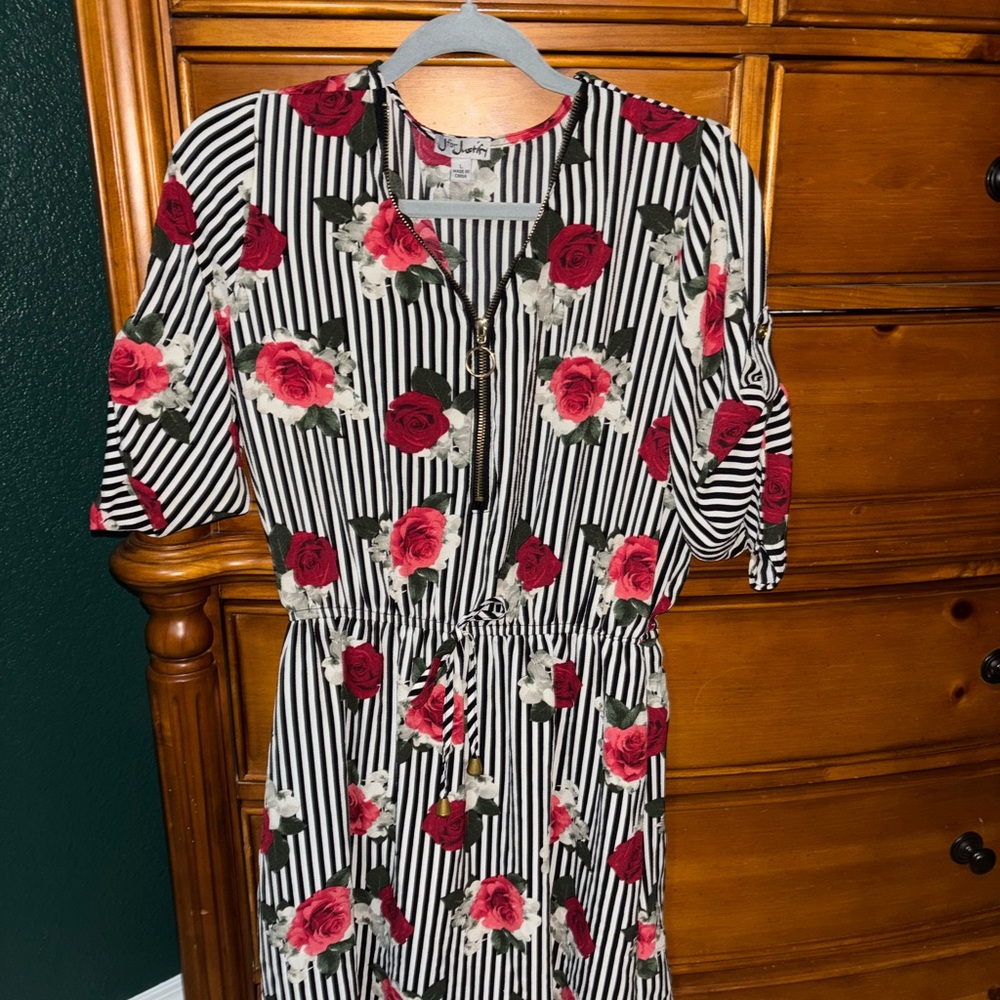 Floral Striped Dress